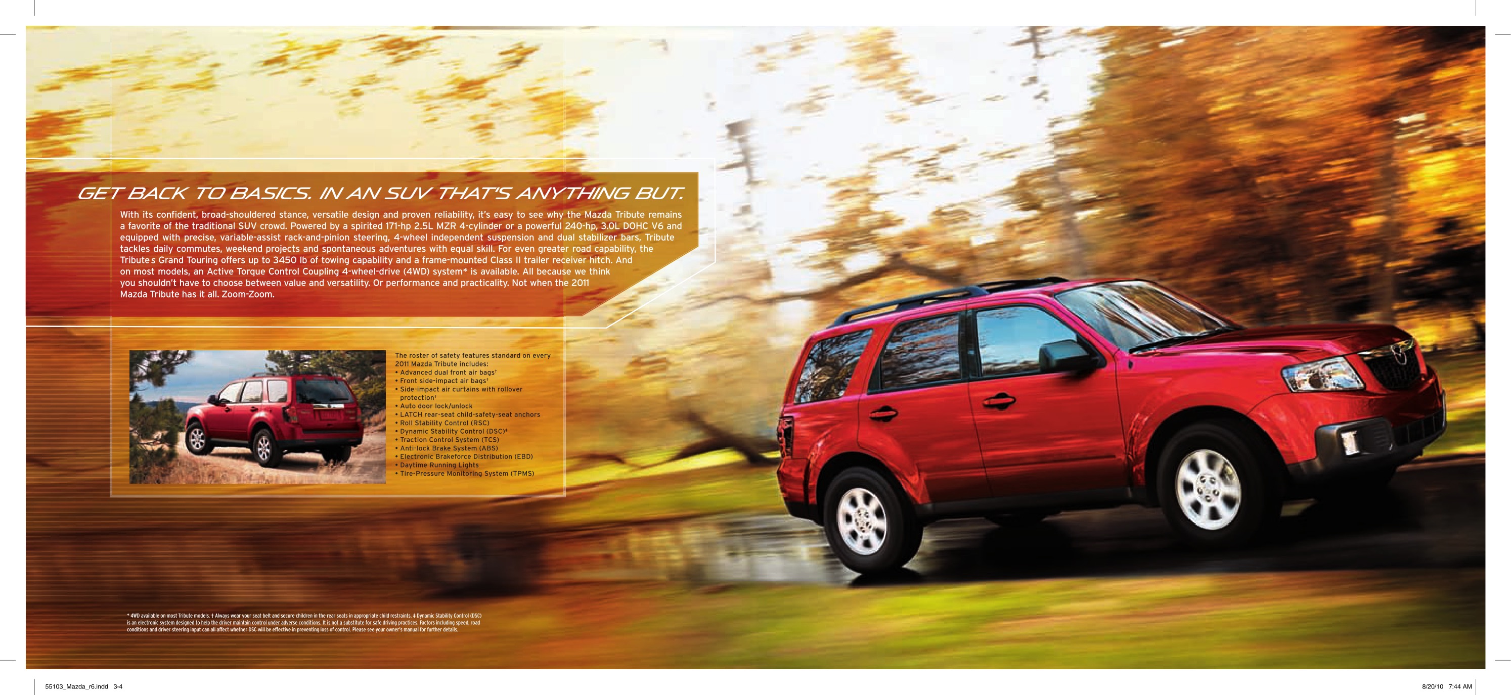 2011 Mazda Tribute Brochure Page 1
